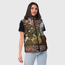 Женский жилет Dont Starve, цвет: 3D-черный — фото 2