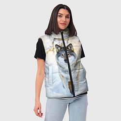 Женский жилет Я зимой, цвет: 3D-черный — фото 2
