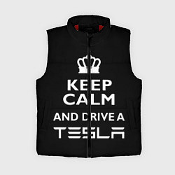 Женский жилет Drive a Tesla!, цвет: 3D-красный