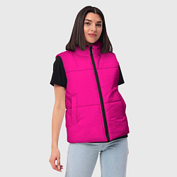 Женский жилет РОЗОВАЯ МАСКА, цвет: 3D-светло-серый — фото 2