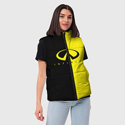 Женский жилет INFINITI logo, цвет: 3D-красный — фото 2