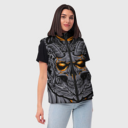 Женский жилет Череп дьявола, цвет: 3D-красный — фото 2