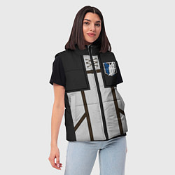 Женский жилет АТАКА ТИТАНОВ ATTACK ON TITAN, цвет: 3D-светло-серый — фото 2