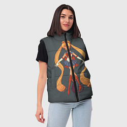 Женский жилет Sailor Moon Сейлор Мун, цвет: 3D-светло-серый — фото 2