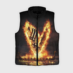 Женский жилет ВИКИНГИ VIKINGS V, цвет: 3D-черный