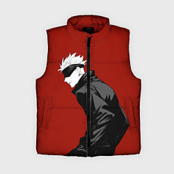 Женский жилет Годжо Магическая Битва арт02, цвет: 3D-красный