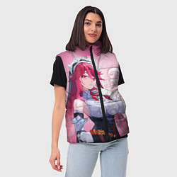 Женский жилет GENSHIN IMPACT, РОЗАРИЯ, цвет: 3D-черный — фото 2