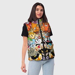 Женский жилет CUPHEAD, цвет: 3D-черный — фото 2