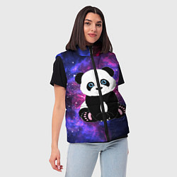 Женский жилет Space Panda, цвет: 3D-черный — фото 2