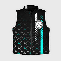 Женский жилет МЕРСЕДЕС AQUA BLACK GRADIENT, цвет: 3D-черный