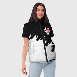 Женский жилет BLEACH FIRE БЛИЧ ОГОНЬ, цвет: 3D-черный — фото 2