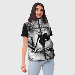 Женский жилет DARK SOULS ТЁМНЫЙ МИР, цвет: 3D-светло-серый — фото 2
