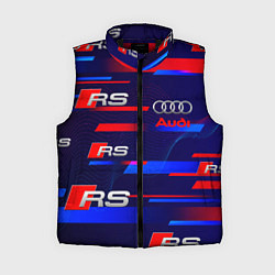 Женский жилет AUDI RS SPORT АУДИ РС СПОРТ, цвет: 3D-черный