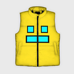 Женский жилет Geometry Dash: Smile, цвет: 3D-черный