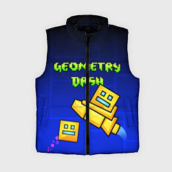 Женский жилет Geometry Dash, цвет: 3D-черный