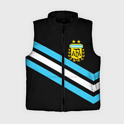 Женский жилет Сборная Аргентины, цвет: 3D-черный