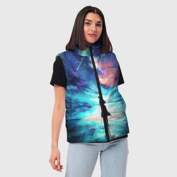 Женский жилет Дотянуться до космоса, цвет: 3D-светло-серый — фото 2