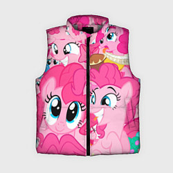 Женский жилет Pinkie Pie pattern, цвет: 3D-светло-серый