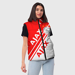 Женский жилет FC AJAX AMSTERDAM ФК АЯКС, цвет: 3D-черный — фото 2