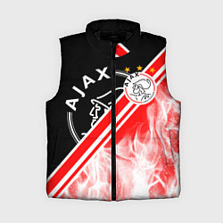 Женский жилет FC AJAX AMSTERDAM ФК АЯКС, цвет: 3D-черный