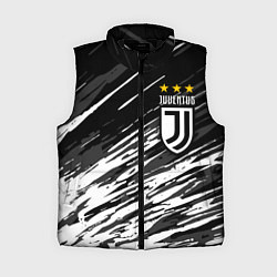 Женский жилет JUVENTUS ЮВЕНТУС БРЫЗГИ, цвет: 3D-черный