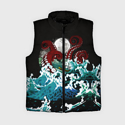 Женский жилет Корабль на Волнах Кракен