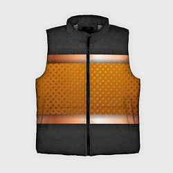 Женский жилет 3d gold black, цвет: 3D-светло-серый