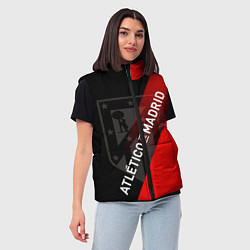 Женский жилет АТЛЕТИКО МАДРИД ATLETICO, цвет: 3D-светло-серый — фото 2