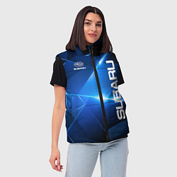 Женский жилет Subaru, цвет: 3D-светло-серый — фото 2