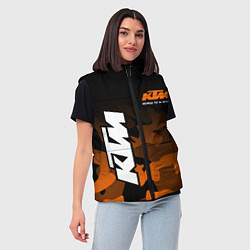 Женский жилет KTM MOTORCYCLES КТМ МОТОЦИКЛ, цвет: 3D-черный — фото 2