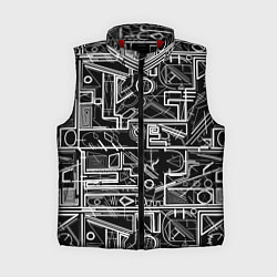 Женский жилет Белые абстрактные линии