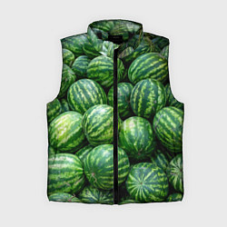 Женский жилет Арбузы, цвет: 3D-черный