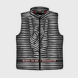 Женский жилет Рождён быть Рок-Звездой, цвет: 3D-красный
