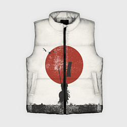 Женский жилет Самурай на коне, цвет: 3D-светло-серый