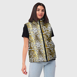 Женский жилет Versace gold & white, цвет: 3D-черный — фото 2