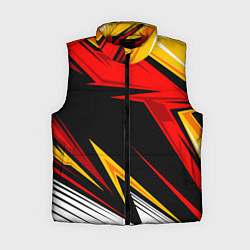 Женский жилет КРАСНО-ЖЕЛТЫЙ СПОРТ SPORT