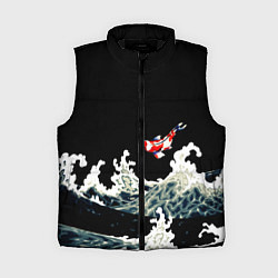 Женский жилет Карп Кои Волна Япония Рыба