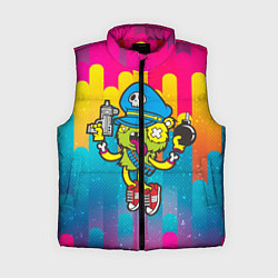 Женский жилет Crazy Bomberman, цвет: 3D-красный