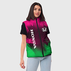 Женский жилет NEON HONDA НЕОН ХОНДА, цвет: 3D-черный — фото 2