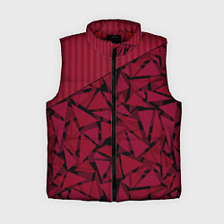 Женский жилет Красный комбинированный узор, цвет: 3D-красный