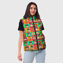 Женский жилет Аниме Южный парк, цвет: 3D-красный — фото 2