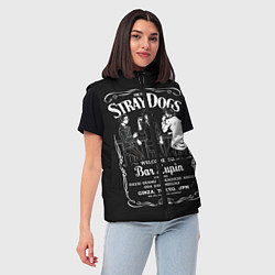 Женский жилет Бродячие псы Дазай ОСаму, цвет: 3D-черный — фото 2