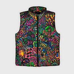 Женский жилет Кислотные узоры психоделика