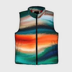 Женский жилет Мозаичный абстрактный узор, цвет: 3D-красный