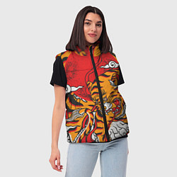 Женский жилет Год тигра, цвет: 3D-черный — фото 2