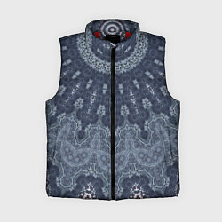 Женский жилет Серый восточный орнамент мандала