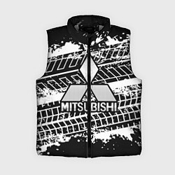 Женский жилет MITSUBISHI СЛЕДЫ ШИН, цвет: 3D-светло-серый