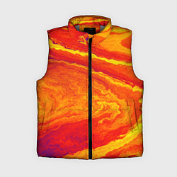 Женский жилет ПЯТНО ЮПИТЕРА ОРАНЖЕВЫЙ ГРАНЖ, цвет: 3D-светло-серый