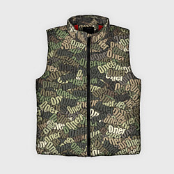 Женский жилет Именной камуфляж Олег, цвет: 3D-красный