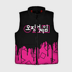 Женский жилет Игра в кальмара: Логотип, цвет: 3D-красный